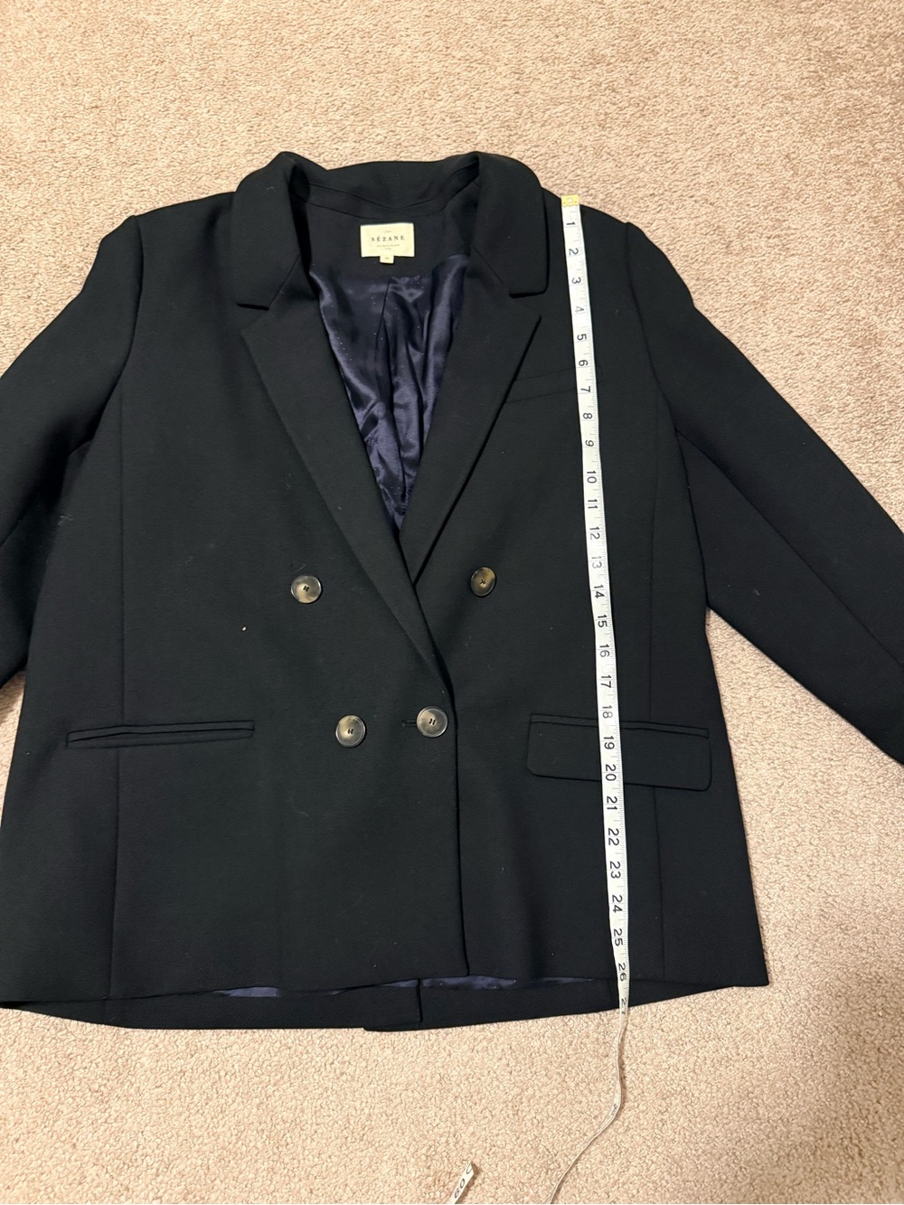 Sézane Christie Blazer in Black Size 14 Jacket - Picture 11 of 13